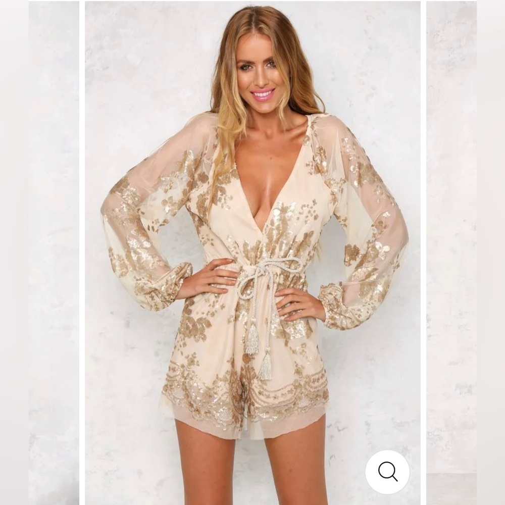Gold Sequin Romper